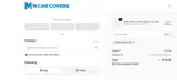 MCarCovers coupon verification screenshot