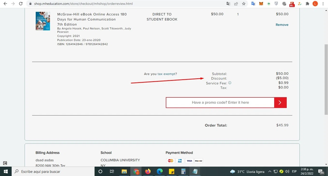 how to use McGraw Hill Education coupons