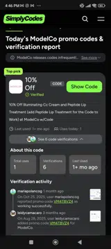 VM4T8VZ4 coupon verification screenshot