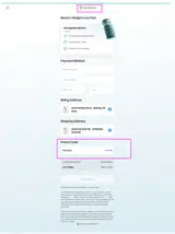Rosevip1 coupon verification screenshot