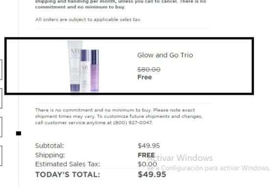 Meaningful Beauty checkout page showing Meaningful Beauty discount code box | Screenshot taken by SimplyCodes community member on Aug 20, 2021