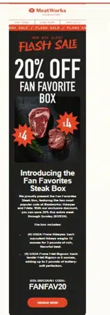 FANFAV20 coupon verification screenshot