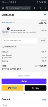 MechLands coupon verification screenshot