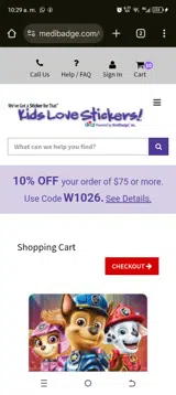 MediBadge coupon verification screenshot