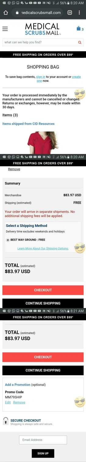 how to use Medical Scrubs Mall coupons