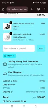 Vn03 coupon verification screenshot