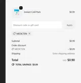 MedicBox coupon verification screenshot
