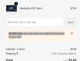 MedicBox coupon verification screenshot