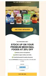 MFSAVE20 coupon verification screenshot