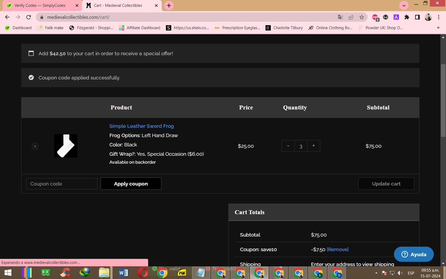 Medieval Collectibles Coupons 15 Off September 2024