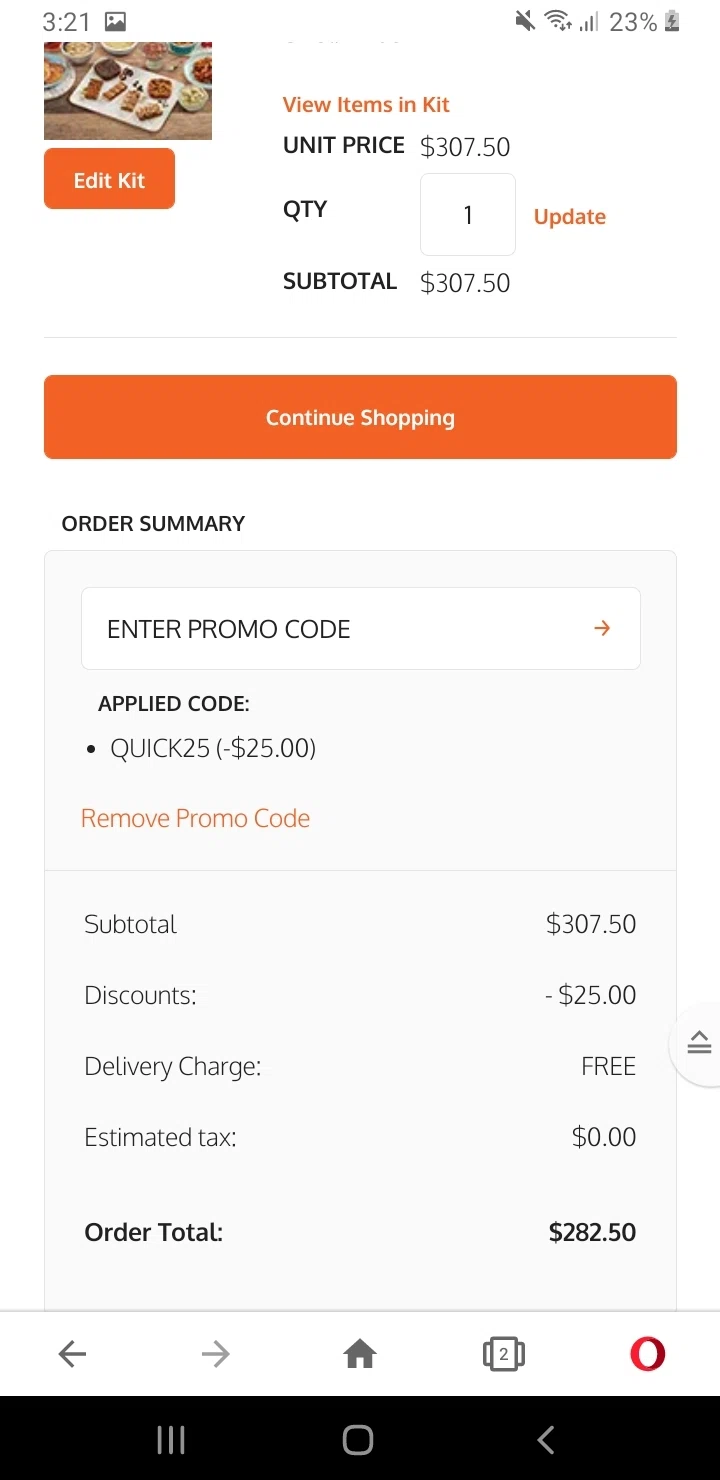 Medifast checkout page showing Medifast promo code box | Screenshot taken by SimplyCodes community member on Mar 26, 2021