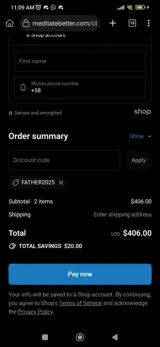 FATHER2025 coupon verification screenshot