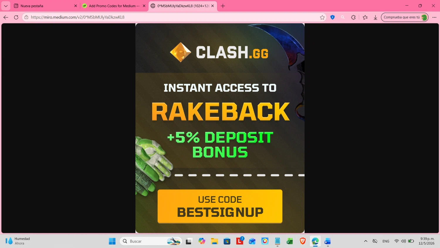Medium promo code screenshot showing code BESTSIGNUP applied at Medium checkout page. Uploaded by SimplyCodes community member cosita on May 13, 2026