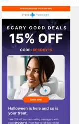 spooky15 coupon verification screenshot