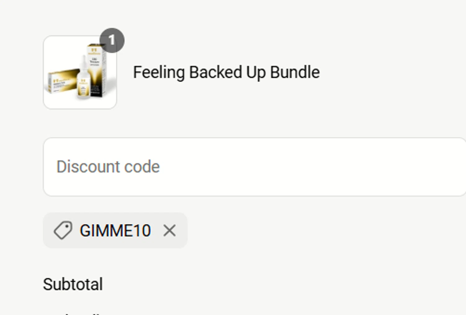 MedRoots promo code screenshot showing code gimme10 applied at MedRoots checkout page. Uploaded by SimplyCodes community member a2d2c2d211 on May 16, 2025