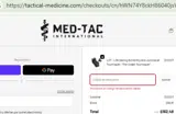 MED-TAC International coupon verification screenshot