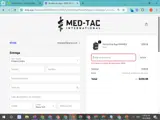 MED-TAC International coupon verification screenshot