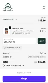 OSHAWOTT10 coupon verification screenshot