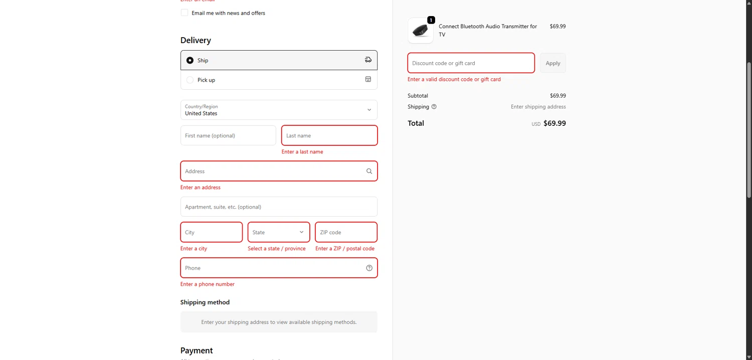 MEE Audio discount code screenshot showing code BFCM2025 applied at MEE Audio checkout page. Uploaded by SimplyCodes community member TreasureScholar8716 on Dec 14, 2025