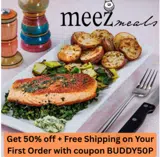 Meez Meals coupon verification screenshot