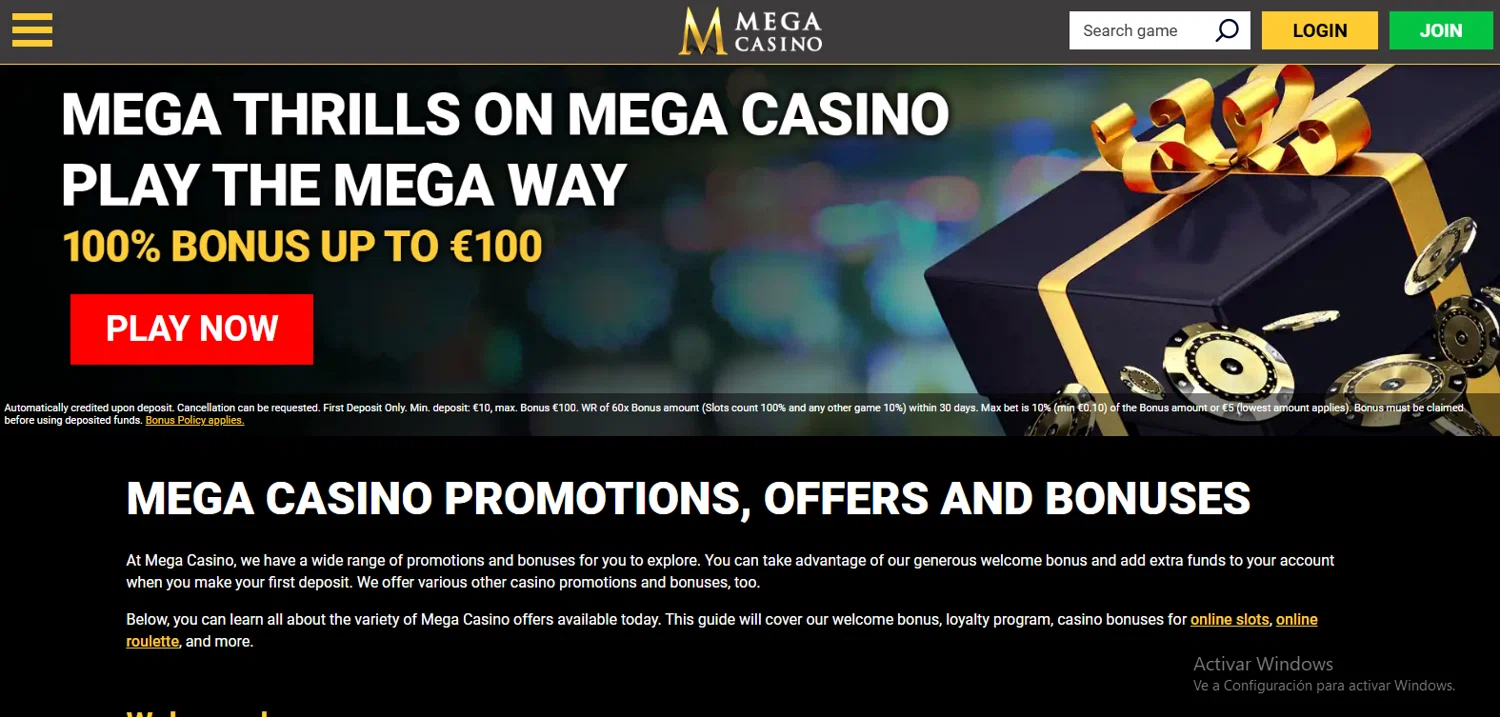 Mega Casino coupon code screenshot showing code 100MEG applied at Mega Casino checkout page. Uploaded by SimplyCodes community member Francisco on Jul 30, 2025