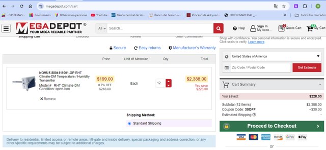 MegaDepot checkout page showing MegaDepot coupon code box | Screenshot taken by SimplyCodes community member on Jul 3, 2025