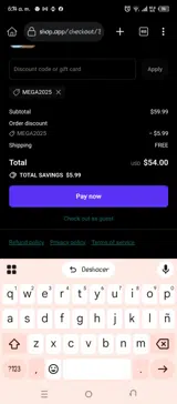 MEGA2025 coupon verification screenshot