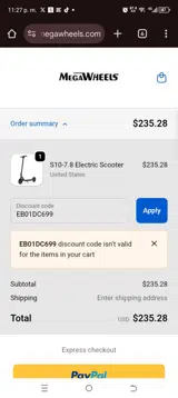 EB01DC699 coupon verification screenshot