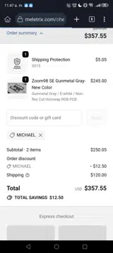 Michael coupon verification screenshot