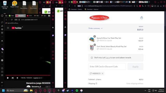 Melissa & Doug checkout page showing Melissa & Doug coupon code box | Screenshot taken by SimplyCodes community member on Sep 10, 2025