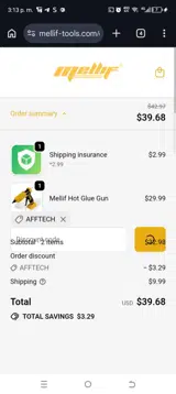 AFFTECH coupon verification screenshot