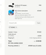 MEL Science coupon verification screenshot