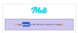 Melt Official coupon verification screenshot