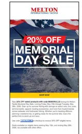 MEMORIAL20 coupon verification screenshot