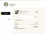 Memorial Stones coupon verification screenshot