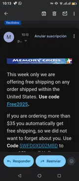 Free2025 coupon verification screenshot