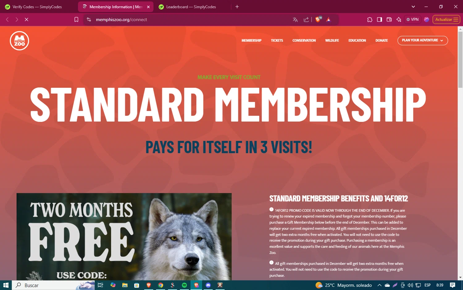 how to use Memphis Zoo coupons