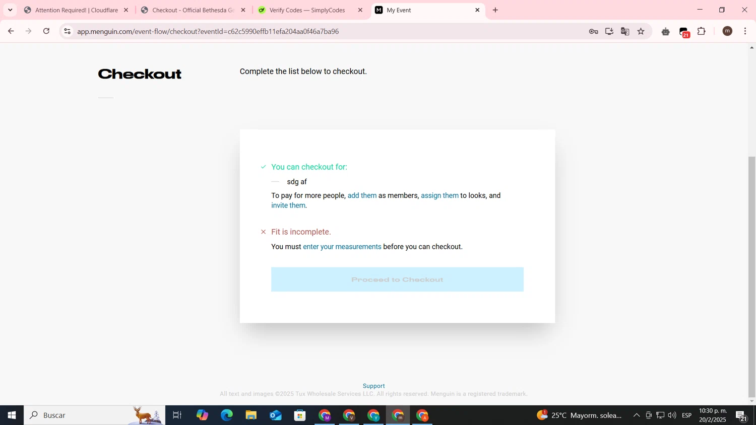 Menguin checkout page showing Menguin promo code box | Screenshot taken by SimplyCodes community member on Feb 21, 2025