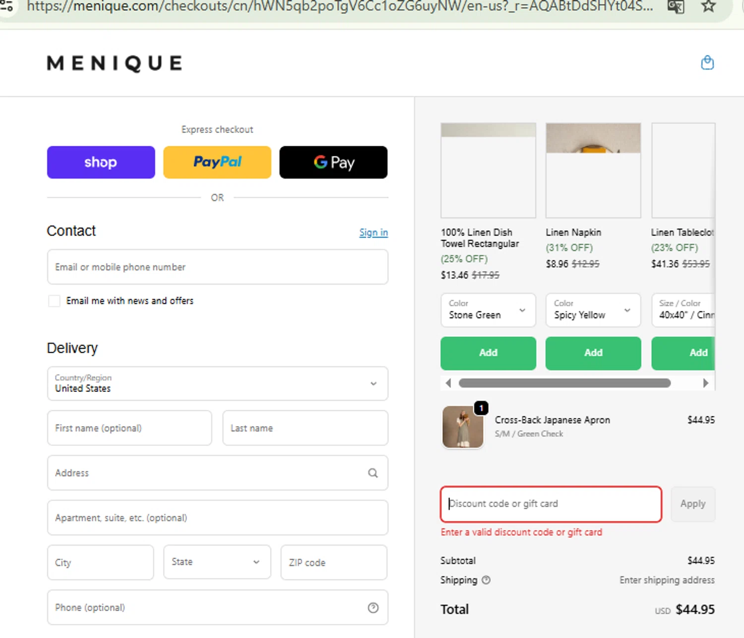 Menique discount code screenshot showing code EARLYBIRD applied at Menique checkout page. Uploaded by SimplyCodes community member RewardFinder4836 on Nov 29, 2025