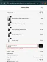 DAD25 coupon verification screenshot