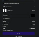 NEWFLOW coupon verification screenshot