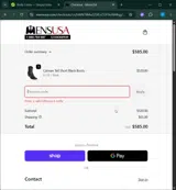 CYBER15 coupon verification screenshot