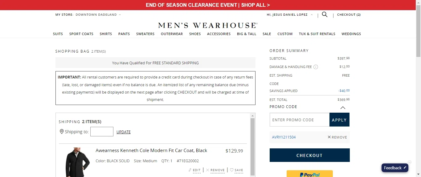 Men's Wearhouse Promo Codes 20 Off December 2024