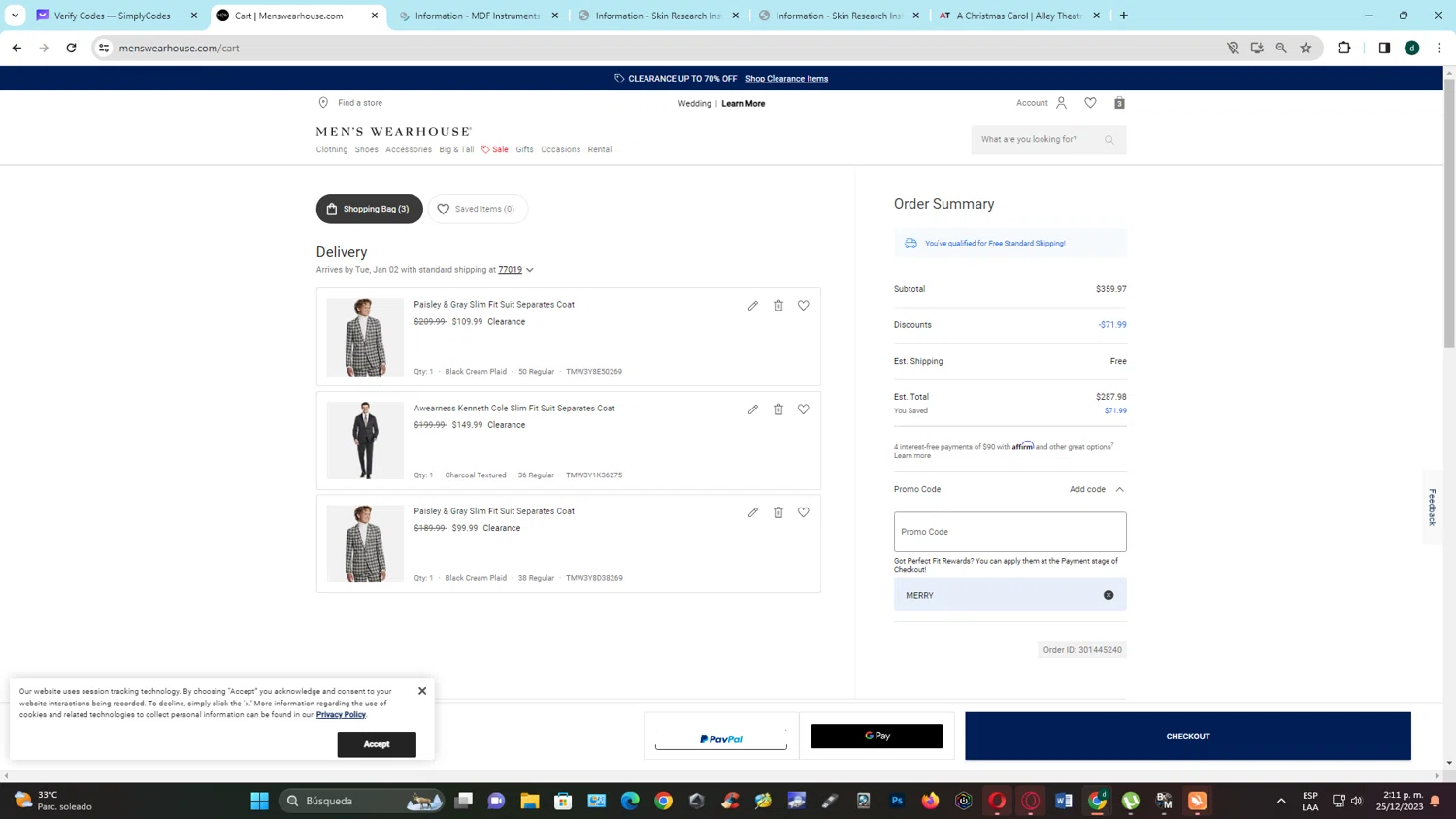 Men's Wearhouse Promo Codes 20 Off December 2024