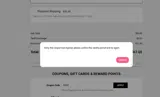 Meowcos coupon verification screenshot