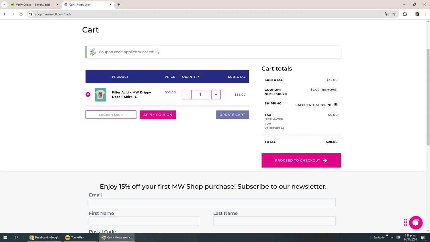 how to use Meow Wolf coupons