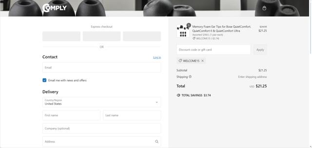 Mephisto checkout page showing Mephisto coupon code box | Screenshot taken by SimplyCodes community member on Jan 31, 2025