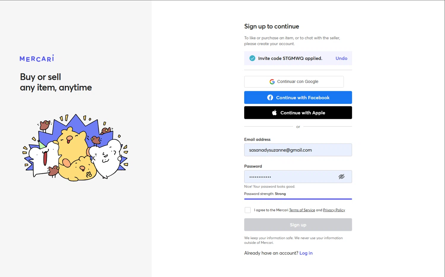 Mercari discount code screenshot showing code STGMWQ applied at Mercari checkout page. Uploaded by SimplyCodes community member WiseScout3498 on Aug 14, 2025