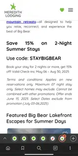 STAYBIGBEAR coupon verification screenshot