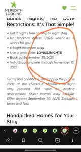 BONUS2NIGHTS coupon verification screenshot